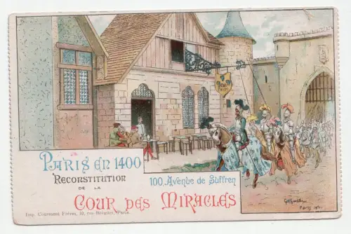 Paris en 1400. Reconstitution de la Cour des Miracles. 100 Avenue de Suffren.