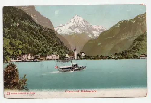 Flüelen mit Bristenstock