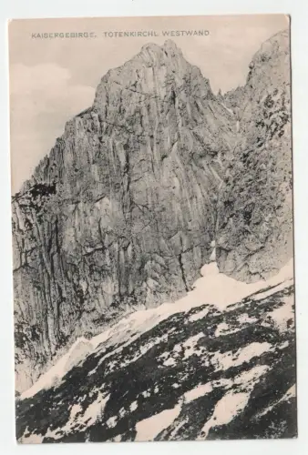 Kaisergebirge. Totenkirchl Westwand.