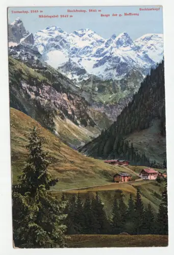 Einödsbach 1142 m. // Feldpost. jahr 1918