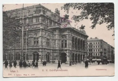 Wien I. K. K. Hof-Operntheater. jahr 1906