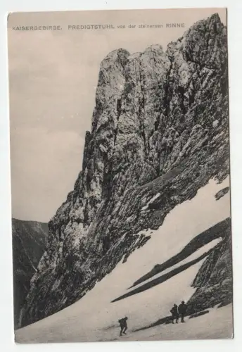 Kaisergebirge. Predigtstuhl von der steinernen Rinne.