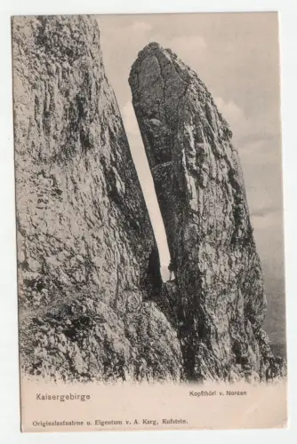 Kaisergebirge. Kopfthörl v. Norden