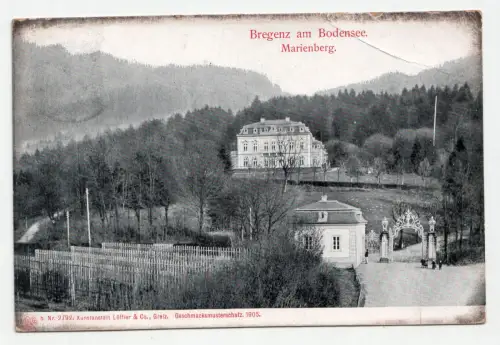 Bregenz am Bodensee. Marienberg. jahr 1906