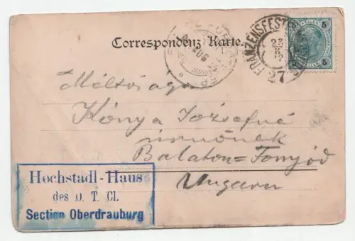 Gipfel des Hochstadel, 2678 m. circa 1912