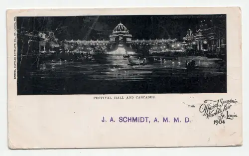 Festival Hall and Cascades. circa 1905