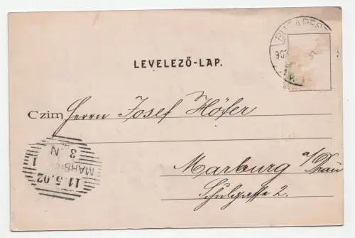 Orszaghaz - Parlament. Budapest. jahr 1902