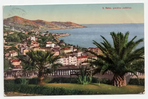 S. Remo, giardino pubblico. jahr 1910