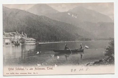 Hotel Scholastika Am Achensee, Tirol. circa 1905