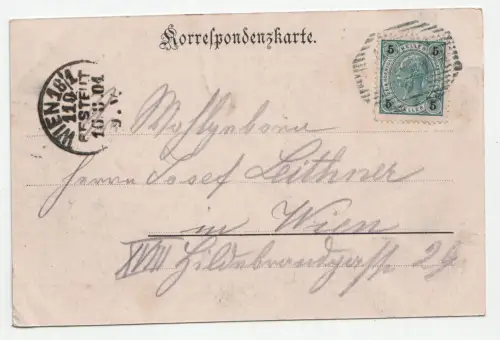 Gruss aus Karlsbad. Der neue Sprudel. jahr 1901