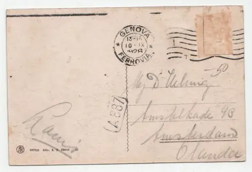 Genova. Panorama del Camposanto.