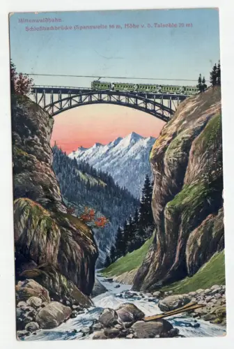 Mittenwaldbahn, Schloßbachbrücke