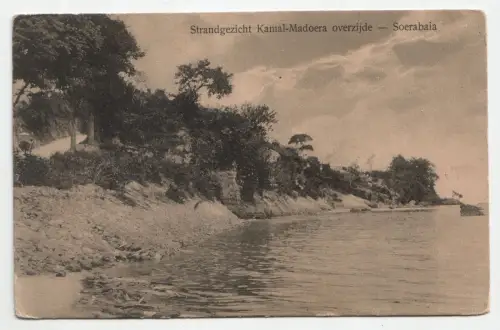 Strandgezicht Kamal-Madoera overzijde - Soerabaia.