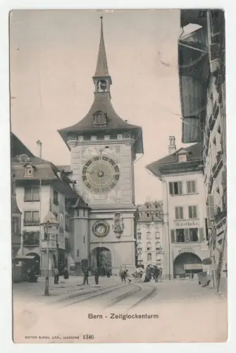 Bern - Zeitglockenturm. jahr 1906