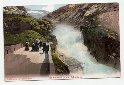 Der Reussfall in der Schöllenen. jahr 1910