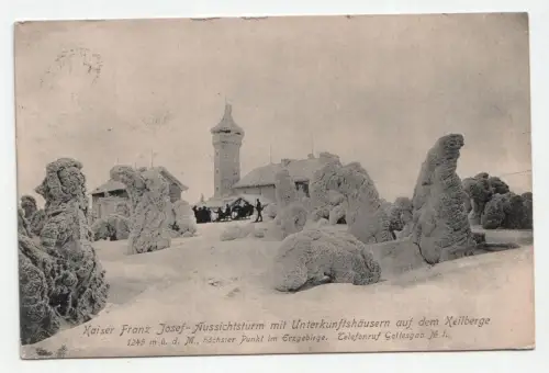 Kaiser Franz Josef Aussichtsturm mit Unterkunft Häusern auf dem Keilberge