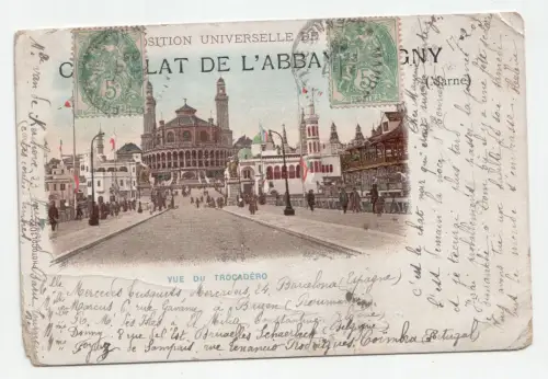 Vue du Trocadero. Marne. jahr 1903