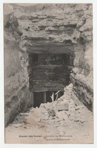 Chemin des Dames - Carriere du Montparnasse. Quarry of Montparnasse.