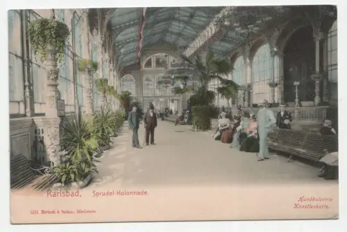 Karlsbad. Sprudel-Kolonnade.