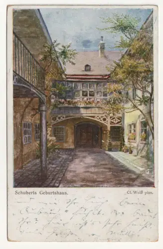 Schuberts Geburtshaus. jahr 1919
