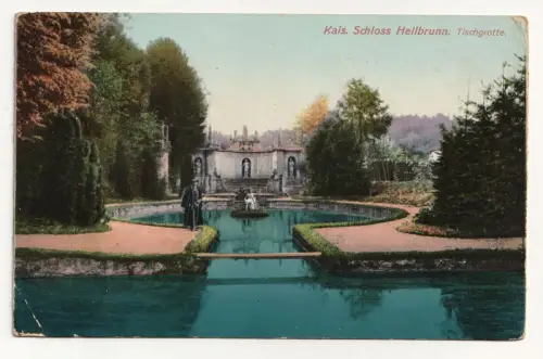 Kais. Schloss Hellbrunn. Tischgrotte.