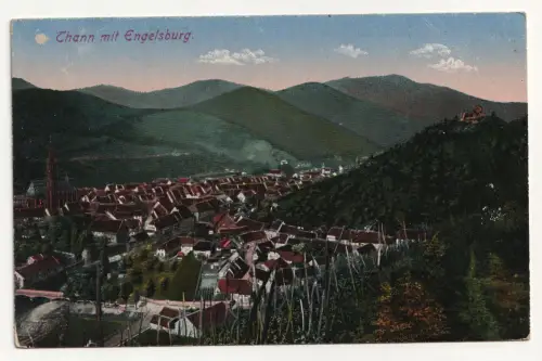 Thann mit Engelsburg. jahr 1916