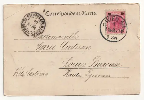 Wien I. Dolfsgarten mit Burgtheater. jahr 1904