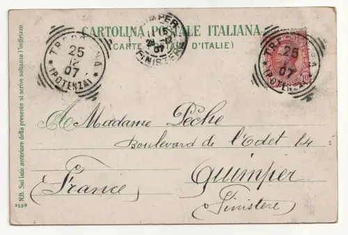 Napoli. Il Vesuvio. jahr 1907