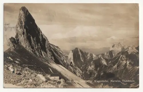 Am Säntisweg, Wagenlücke, Marwies, Hundstein.