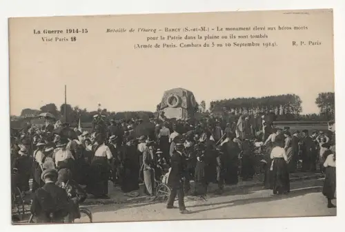 La Guerre 1914-1915. Bataille de l Ourcq - Barcy.