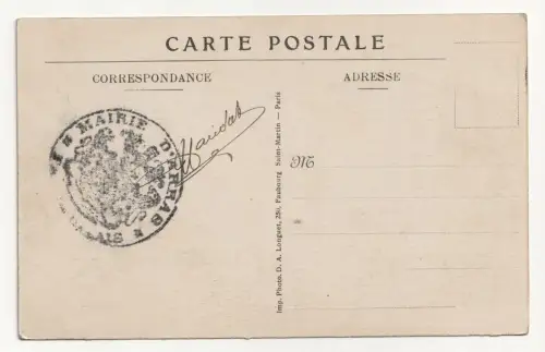 Arras - Guerre 1914-1916. Militar stempel