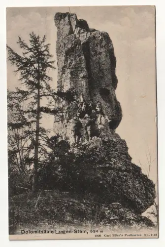 Dolomitsäule Langen-Stein, 534 m. jahr 1916