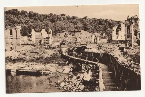 Kriegsschäden. Stempel Bahnpost. jahr 1917