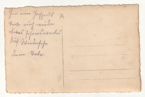 Alte Postkarte, zur Identifizierung, Bevölkerung und Armee