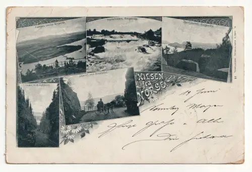 Hilsen fra Norse. Honefossen, Ringerike jahr 1898