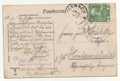 Bad Ischl mit Trauntal. jahr 1908