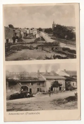 Amenoncourt (Frankreich). Feldpoststation. jahr 1916
