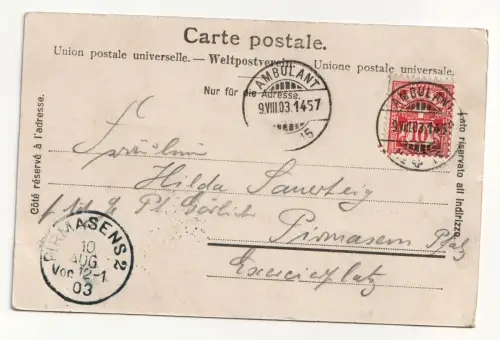 Interlaken und die Jungfrau. jahr 1903