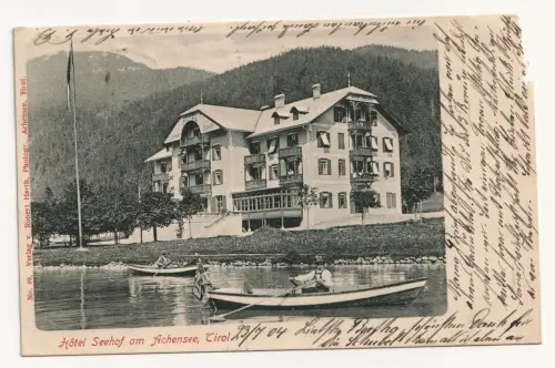Hotel Seehof am Achensee, Tirol. jahr 1904
