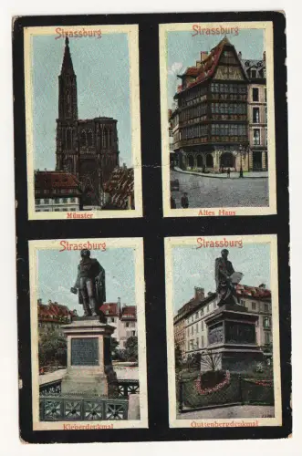 Strassburg. Münster. Altes Haus. jahr 1907