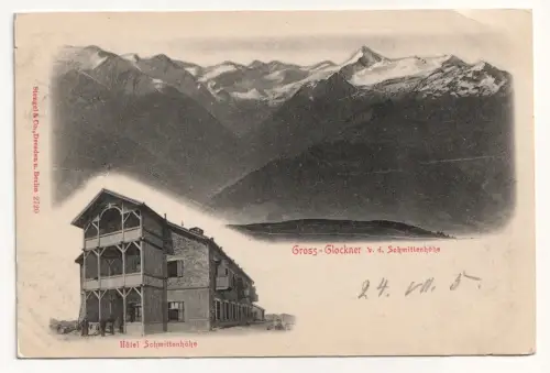 Gross-Glockner v. d. Schmittenhöhe. jahr 1905