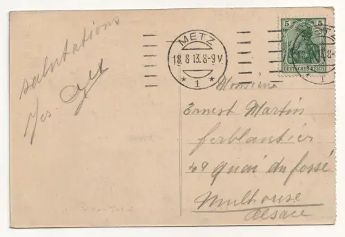 Metz. Deutsches Tor. Porte des Allemands. jahr 1913