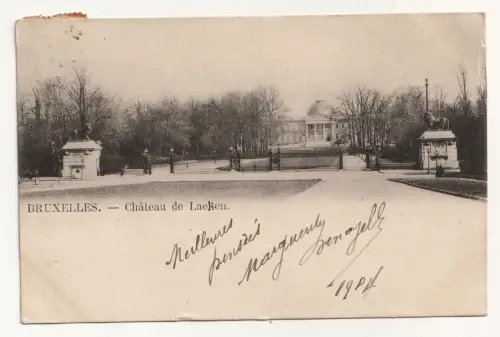 Bruxelles. Chateau de Laeken. jahr 1904