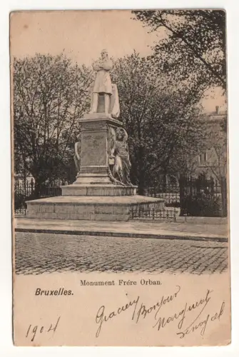 Bruxelles. Monument Frere Orban. jahr 1904