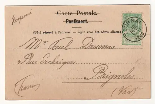 Souvenir de Tournai. La grosse Tour (Henry VIII.) jahr 1900