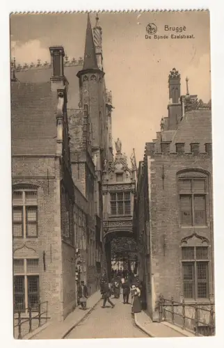 Brugge. De Blinde Ezelstraat. jahr 1916. Feldpost