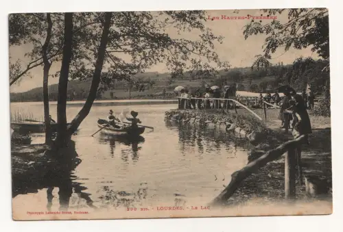Lourdes - Le Lac. Les Hautes-Pyrenees. jahr 1917
