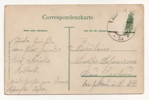 Karlsbad, Kreuz-u. Sprudelgasse.