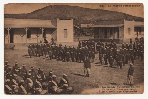 Le Maroc Pittoresque. Fes - La Garde Noire du Sultan.