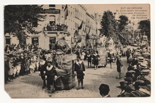 VII Olympiade. De Antwerpsche Ommegang.